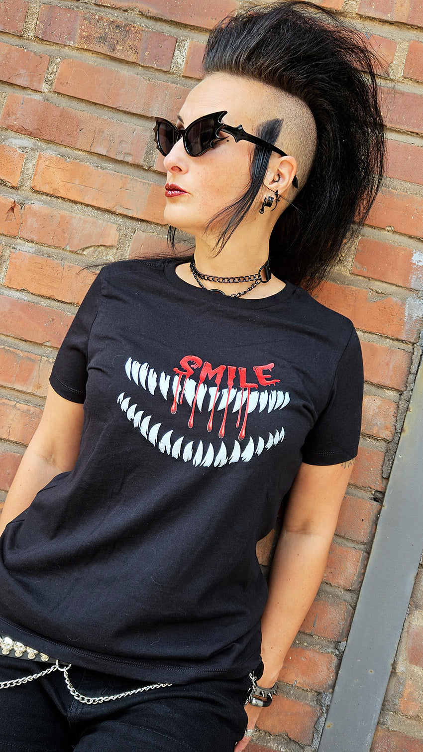 Statement T-Shirt Damen "Smile"