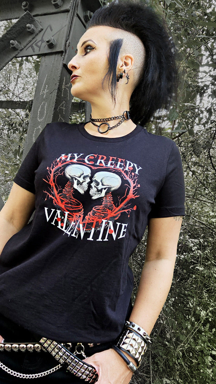 Statement T-Shirt Damen "My creepy Valantine"